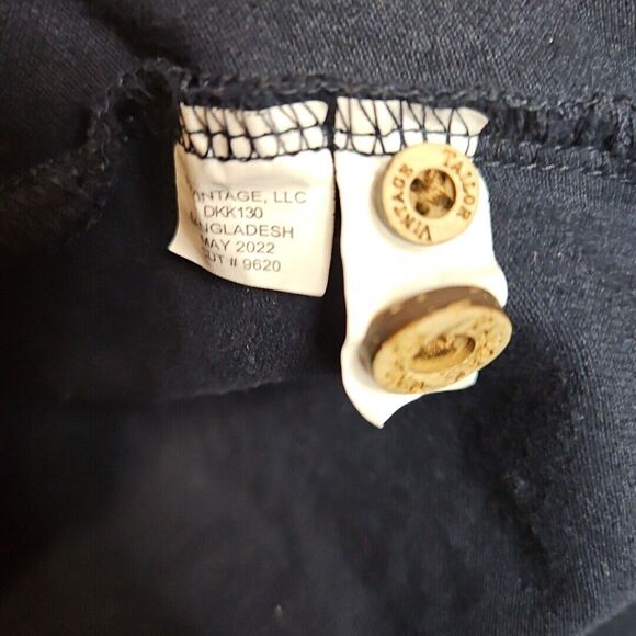 Tailor Vintage Men's Shirt Lg Long Sleeve Navy stretch knit - Picture 7 of 10